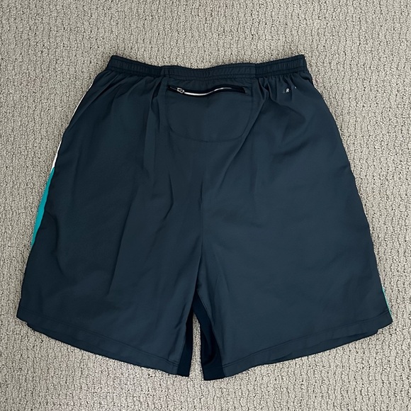 Nike Lined Gym Shorts in Dark Grey and Blue - Picture 5 of 6